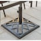 Gardenised Square- Bronze Cast Iron Umbrella Base Stand 19 lbs QI003816 - alternate 4
